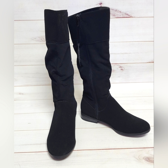 Black Knee-High Women's Boots - Picture 7 of 11
